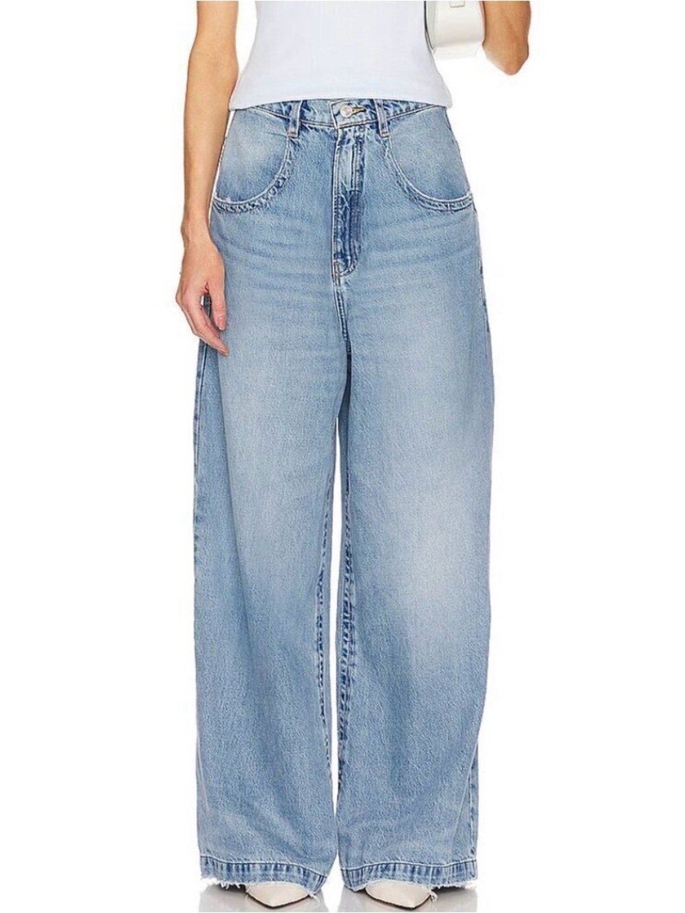 FRAME The Skater High-Rise Wide-Leg Jeans NWT - Picture 12 of 12
